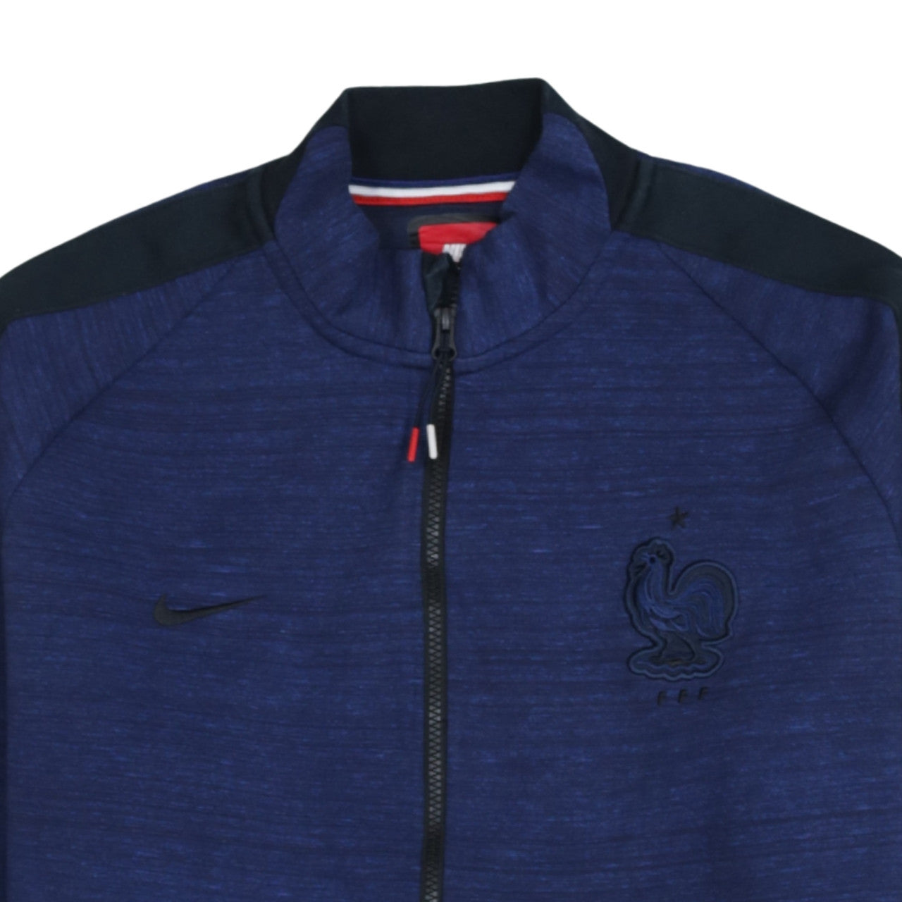 Nike Men's Blue XL Track Jacket Cotton Blend Full Zip France FFF