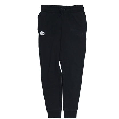 Kappa Men's Black Jogger Sweatpants Medium Fleece Tapered