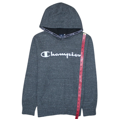 Champion Boys Grey Pullover Hoodie 11-12 Years Fleece Logo Sweatshirt