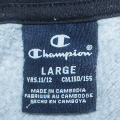 Champion Boys Grey Pullover Hoodie 11-12 Years Fleece Logo Sweatshirt