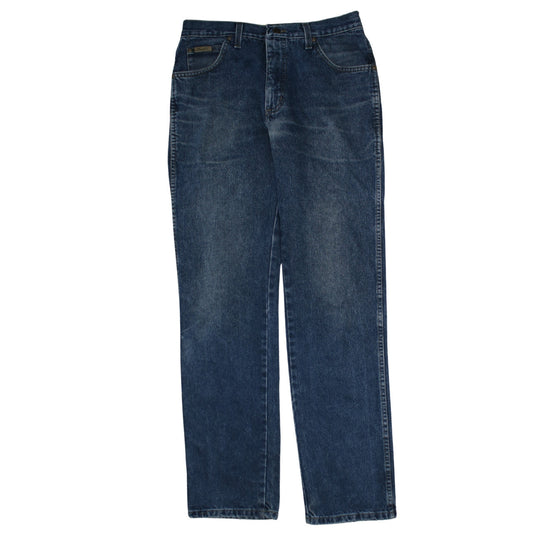 Wrangler Men's Blue Straight Regular Fit Denim Jeans 33W 34L