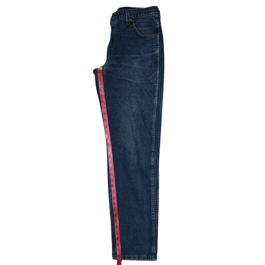 Wrangler Men's Blue Straight Regular Fit Denim Jeans 33W 34L
