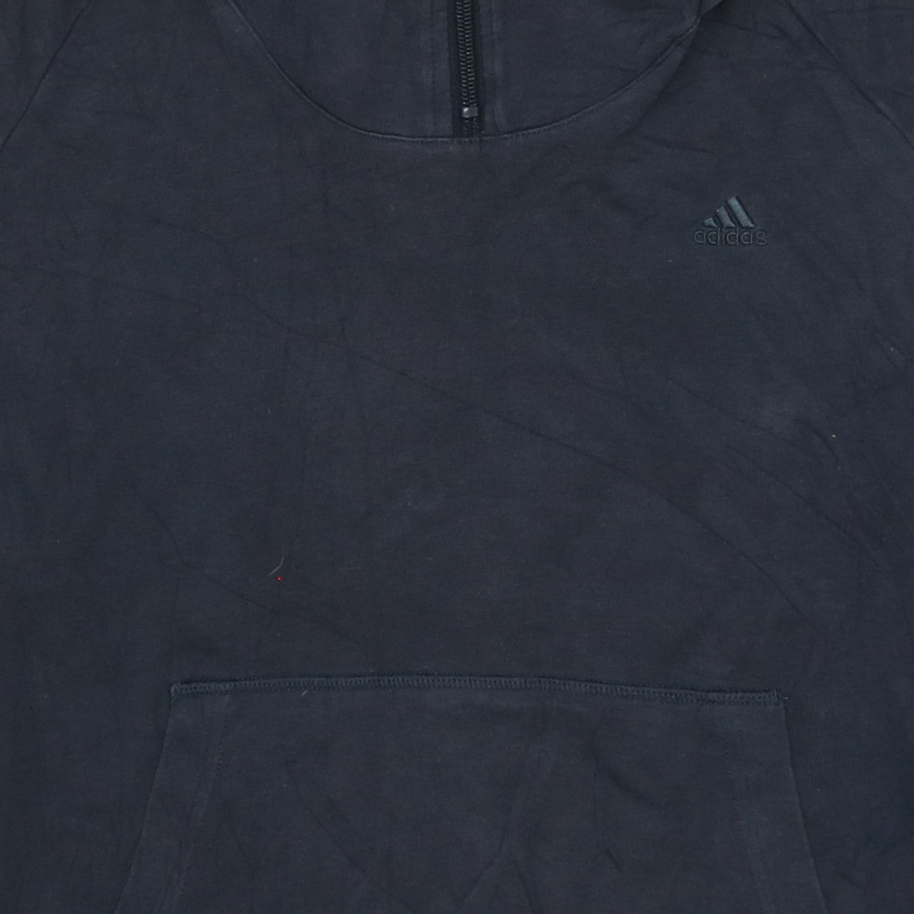 Adidas Women’s Black 1/4 Zip Hooded Sweatshirt Size 14