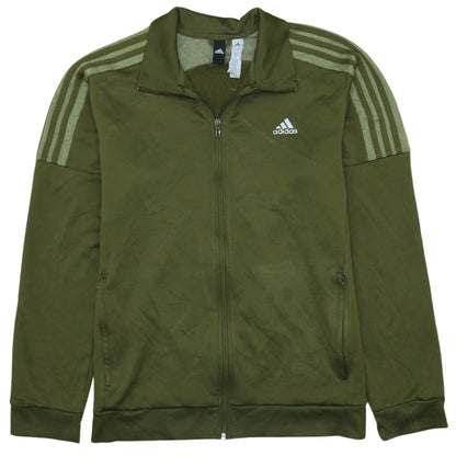 Adidas Men’s Green XL Track Jacket Full Zip ClimaWarm Sportswear