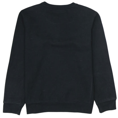 Champion Boys Black Pullover Sweatshirt L Embroidered Logo Crew Neck