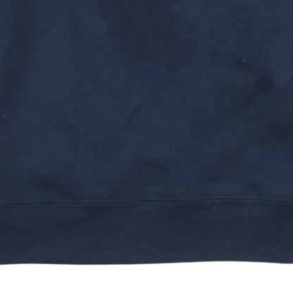 Champion Men Blue Pullover Sweatshirt Medium Crew Neck Logo