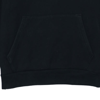 Puma Women's Black Small Pullover Hoodie with Logo and Kangaroo Pocket