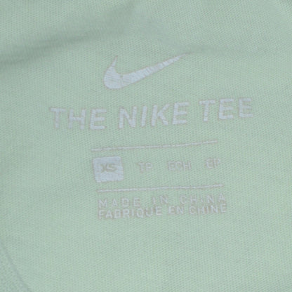 Nike Men's Light Green XS Crew Neck Cotton T-Shirt