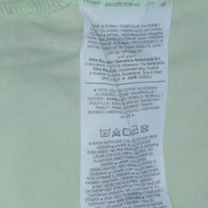 Nike Men's Light Green XS Crew Neck Cotton T-Shirt