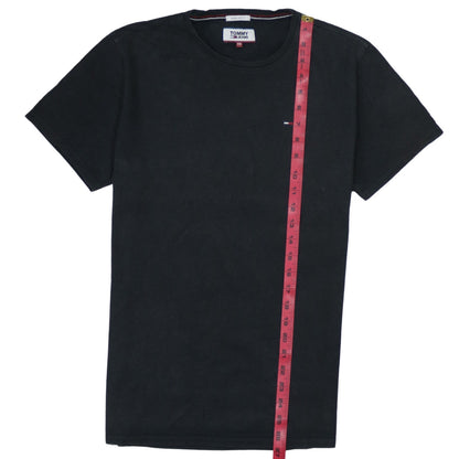 Tommy Jeans Men's Black XS Regular Fit Cotton Crew Neck T-Shirt