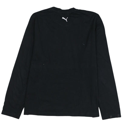 Puma Men's Black Long Sleeve Graphic Logo T-Shirt XL