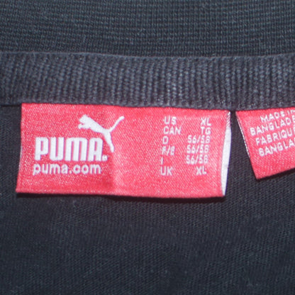 Puma Men's Black Long Sleeve Graphic Logo T-Shirt XL