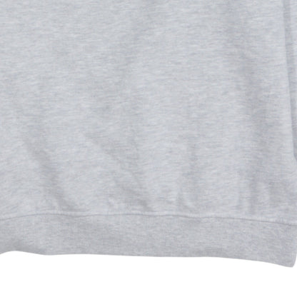 Fila Mens Grey XS Pullover Sweatshirt Crew Neck Logo Print