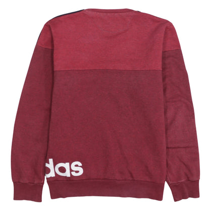 Adidas Men’s Red Crew Neck Sweatshirt S Sports Pullover