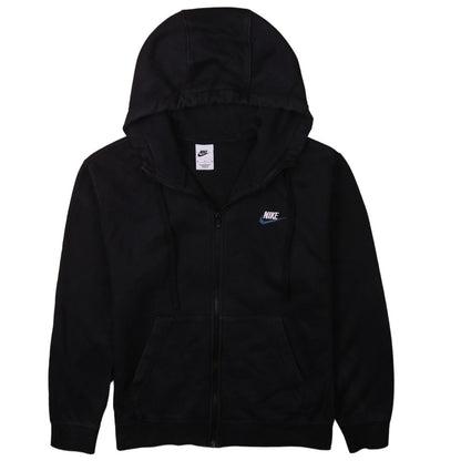 Nike Men's Black Full Zip Hoodie Medium Sportswear Fleece