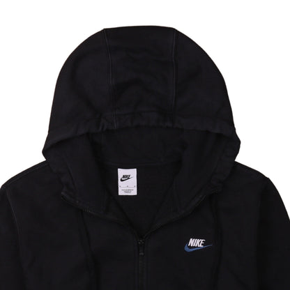 Nike Men's Black Full Zip Hoodie Medium Sportswear Fleece