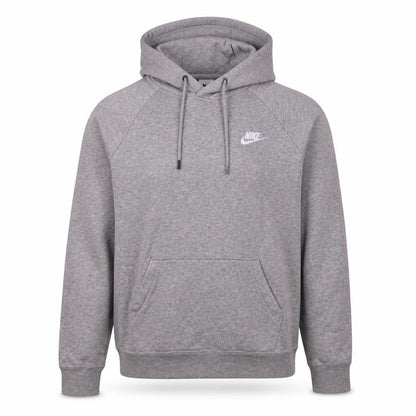 Nike Men's Grey Pullover Hoodie M Regular Fit Fleece Sweatshirt