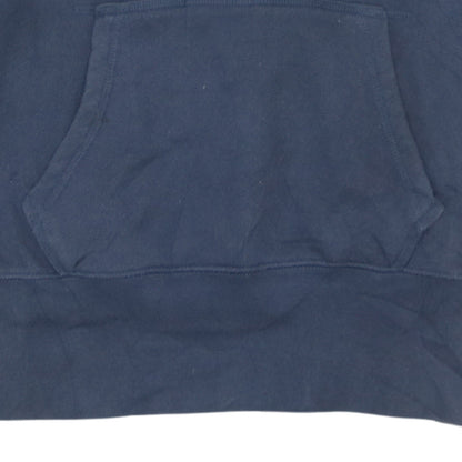 Nike Mens Blue Pullover Hoodie Small Fleece Logo Sportswear