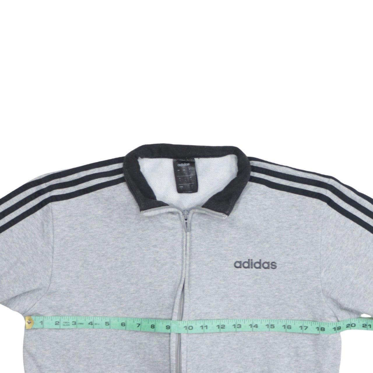 Adidas Men's Grey Small Track Jacket Full Zip Lightweight Activewear