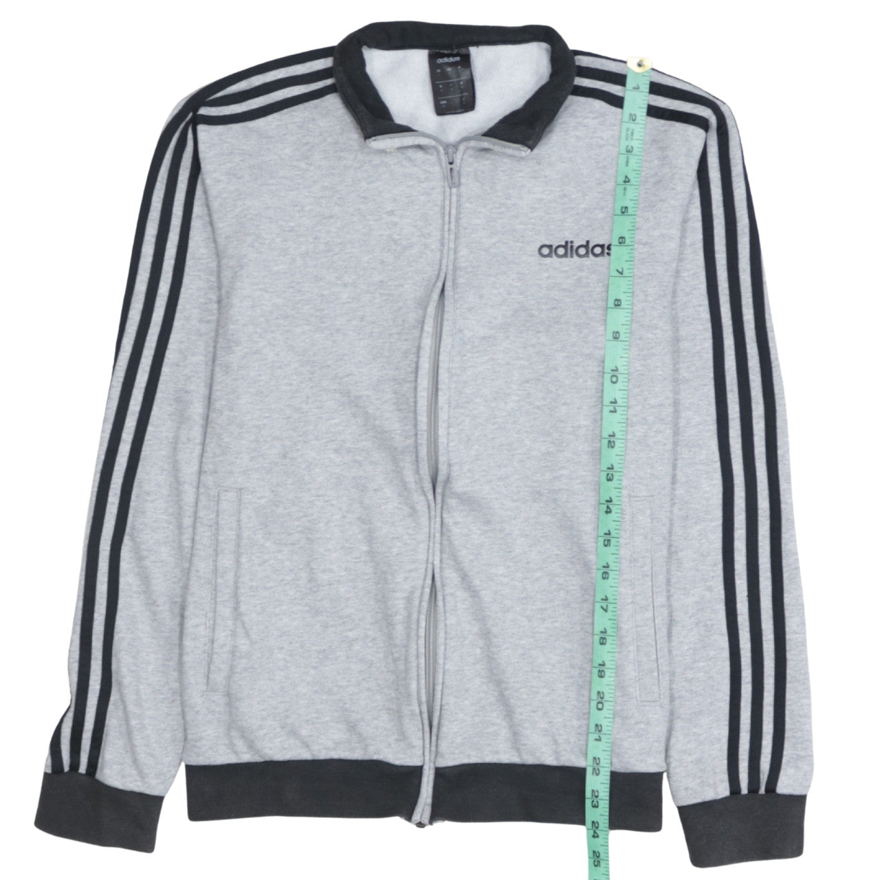 Adidas Men's Grey Small Track Jacket Full Zip Lightweight Activewear