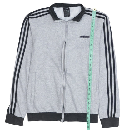 Adidas Men's Grey Small Track Jacket Full Zip Lightweight Activewear