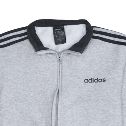 Adidas Men's Grey Small Track Jacket Full Zip Lightweight Activewear