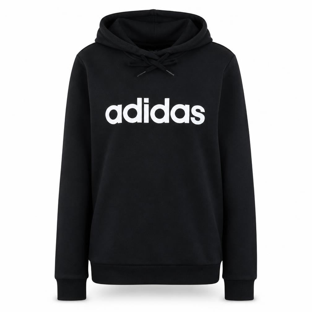 Adidas Women's Black Pullover Hoodie Small 8-10 Logo Print