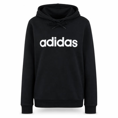 Adidas Women's Black Pullover Hoodie Small 8-10 Logo Print