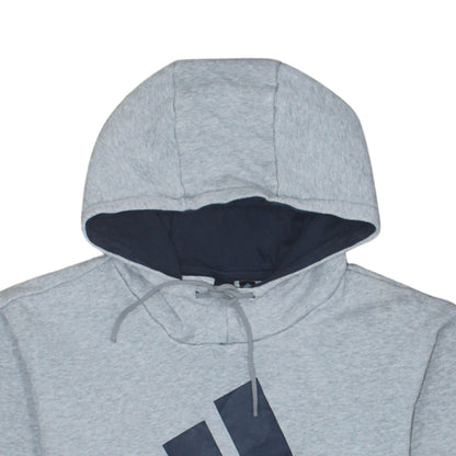 Adidas Mens Grey XL Pullover Hoodie Fleece Sports Sweatshirt