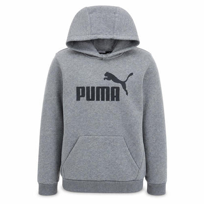 Puma Boys Grey Pullover Hoodie 11-12 Years Logo Graphic Sweatshirt
