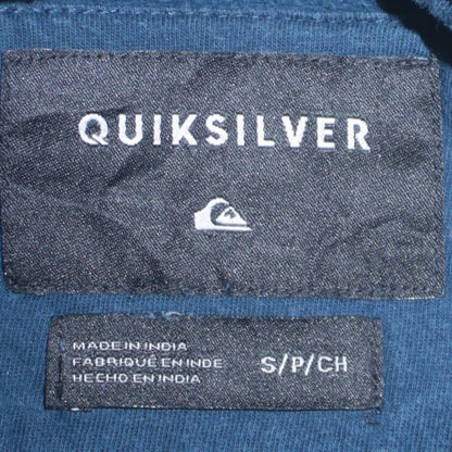 Quiksilver Men’s Blue Pullover Hoodie Small Regular Fit Surf Style