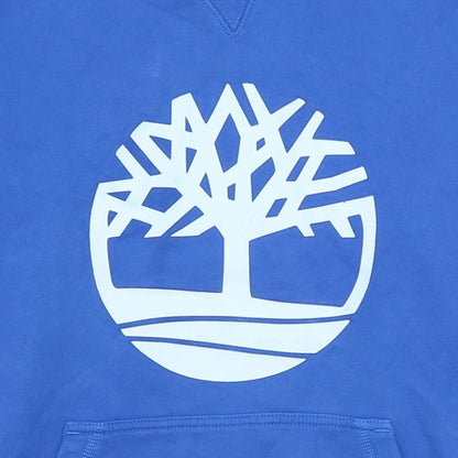Timberland Men's Blue Logo Pullover Hoodie Size L
