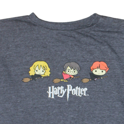 Harry Potter Unisex Adults Grey Sweatshirt L Crew Neck Graphic Print