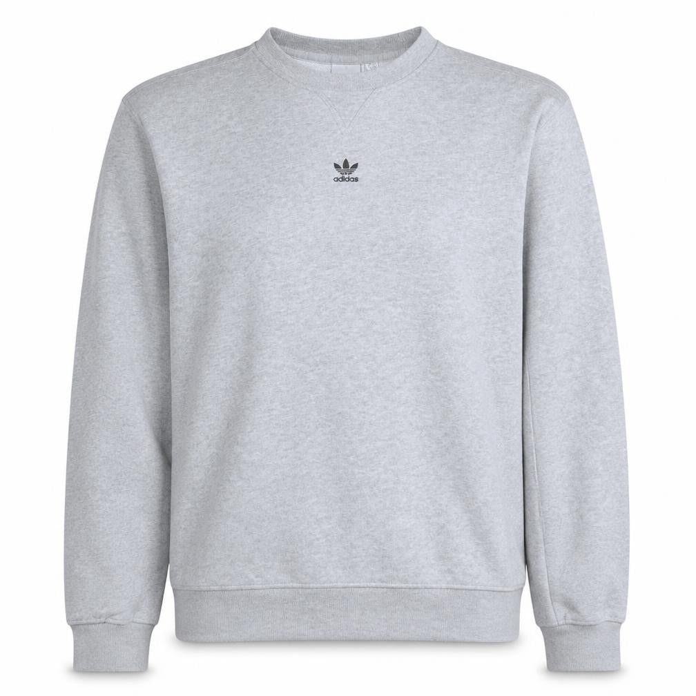 Adidas Women Grey Crew Neck Pullover Sweatshirt Size 14 Regular