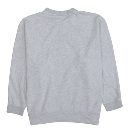 Adidas Women Grey Crew Neck Pullover Sweatshirt Size 14 Regular