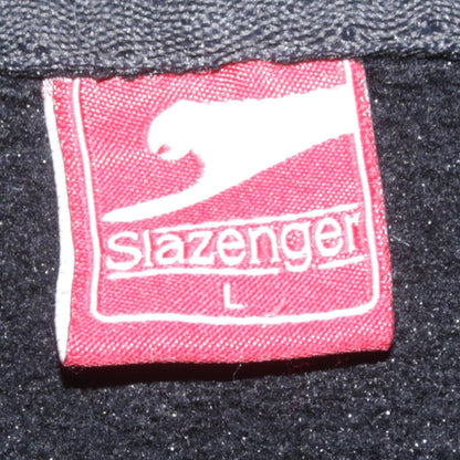 Slazenger Boys Black Pullover Hoodie L Fleece Lined Casual Sweatshirt