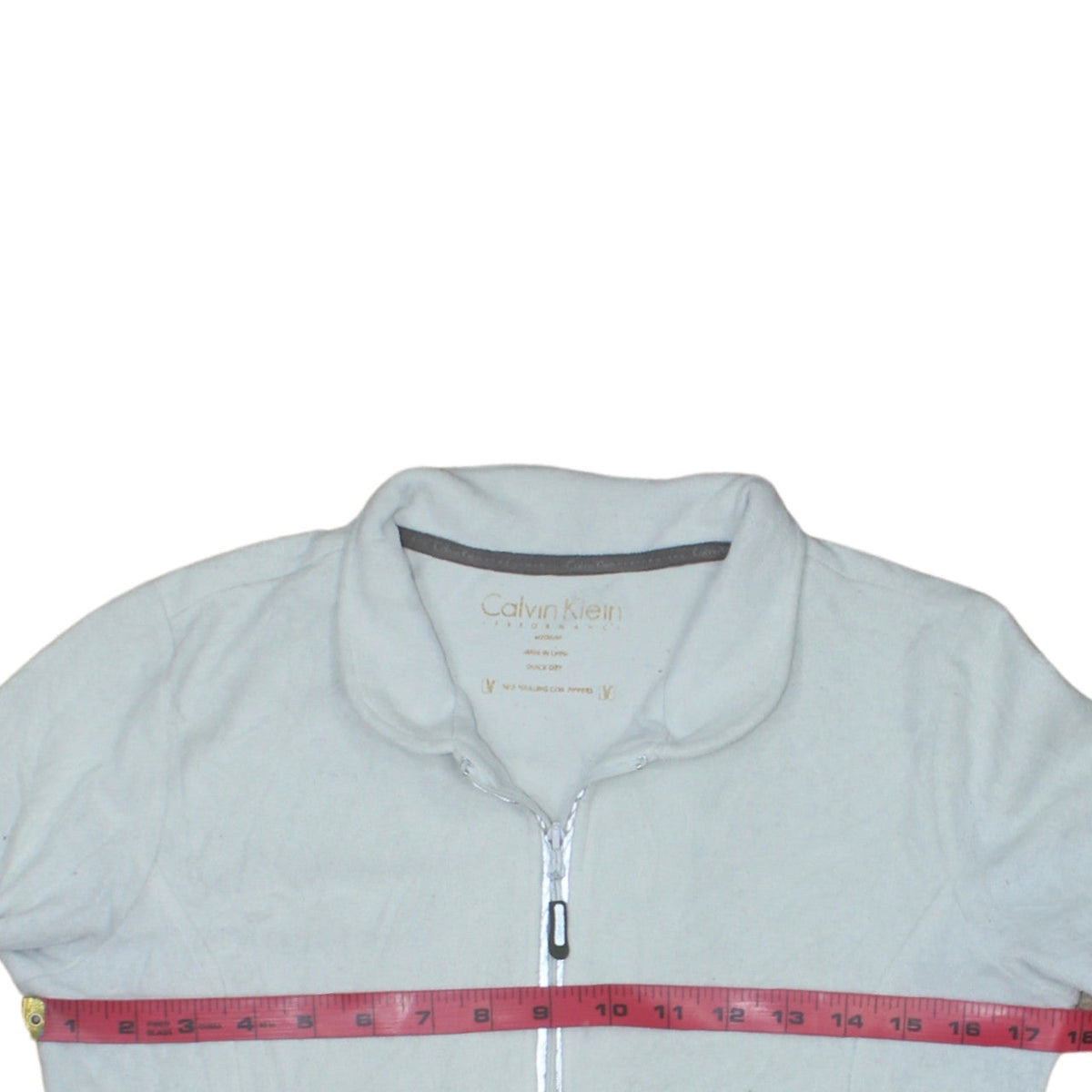 Calvin Klein Performance Men's Grey 1/2 Zip Pullover Sweatshirt Medium Quick Dry