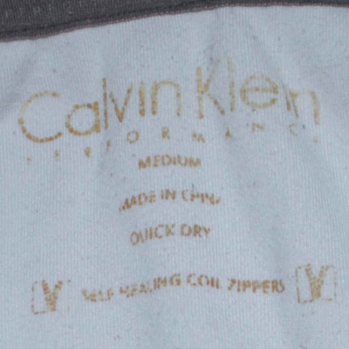 Calvin Klein Performance Men's Grey 1/2 Zip Pullover Sweatshirt Medium Quick Dry