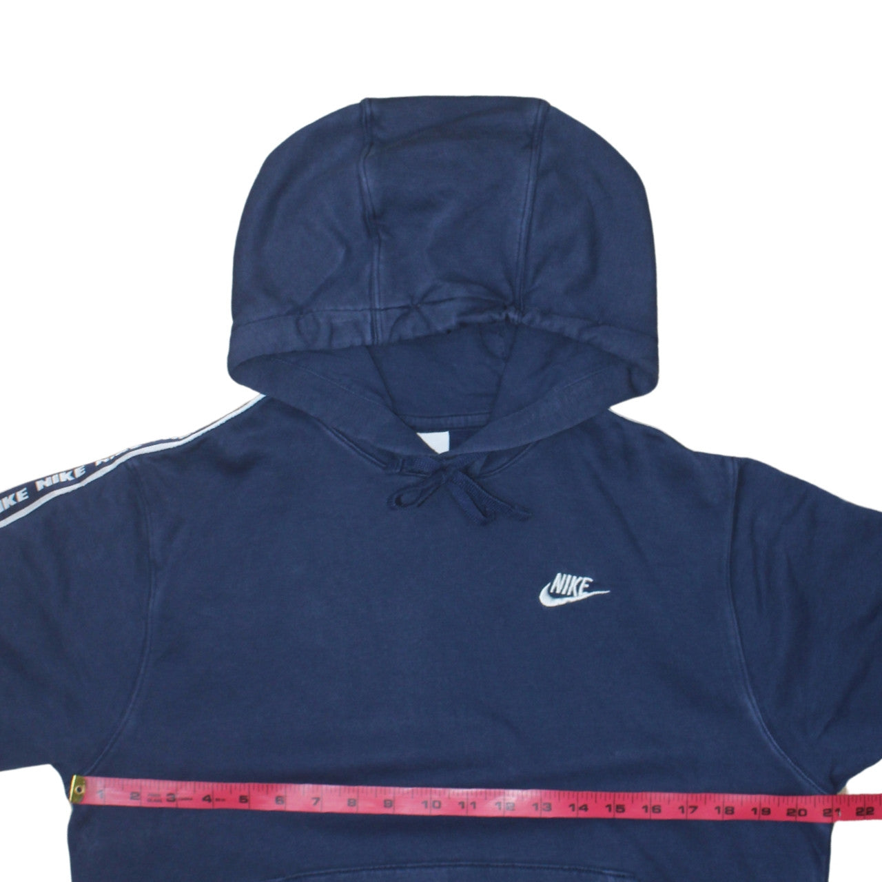 Nike Men’s Blue Pullover Hoodie Small Regular Fit Logo Sweatshirt