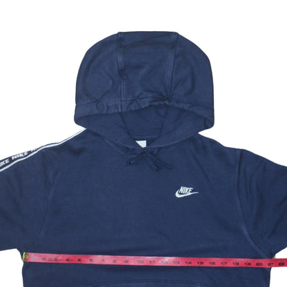 Nike Men’s Blue Pullover Hoodie Small Regular Fit Logo Sweatshirt