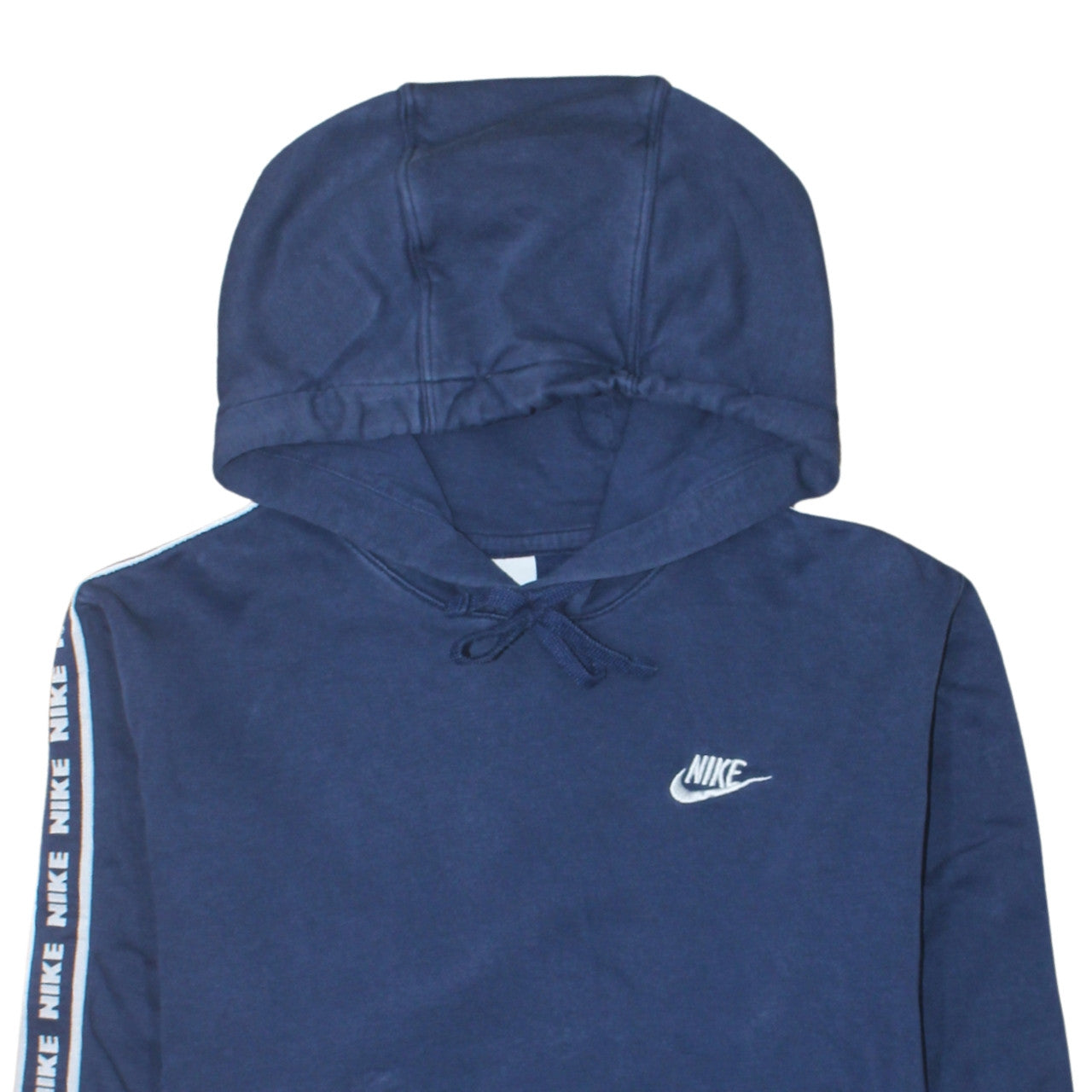 Nike Men’s Blue Pullover Hoodie Small Regular Fit Logo Sweatshirt