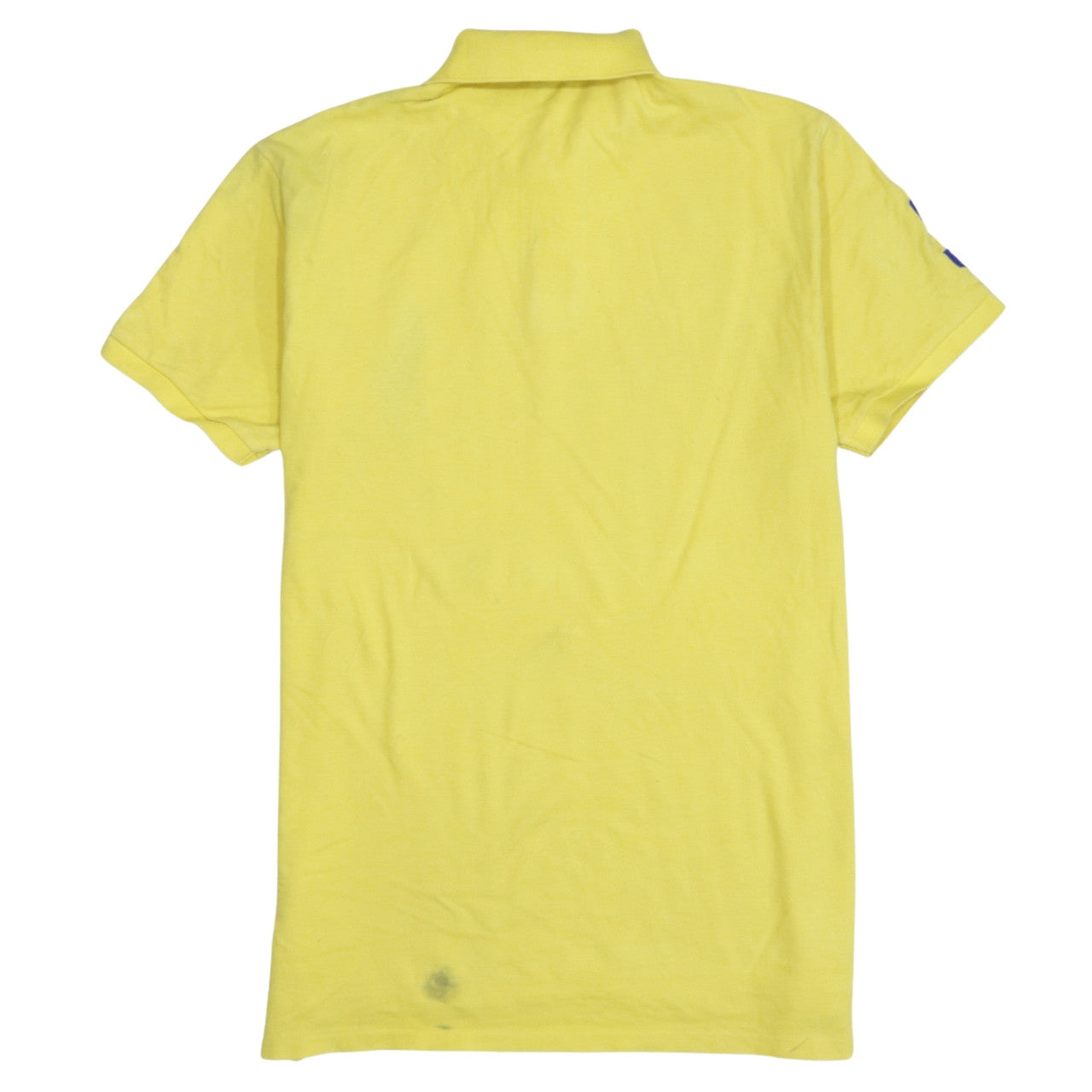 Ralph Lauren Men's Yellow Slim Fit Polo Shirt L Embroidered Logo