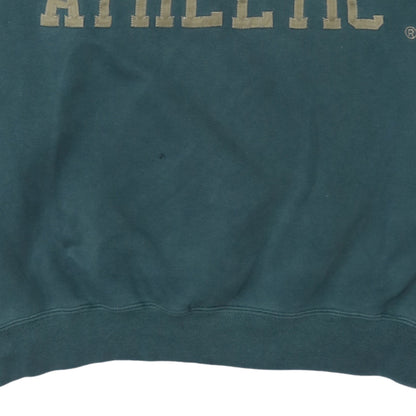 Russell Athletic Men's Green Crew Neck Pullover Sweatshirt M Vintage