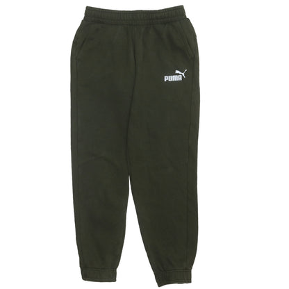 Puma Boys Green Jogger Trousers 13-14 Years Fleece Sweatpants
