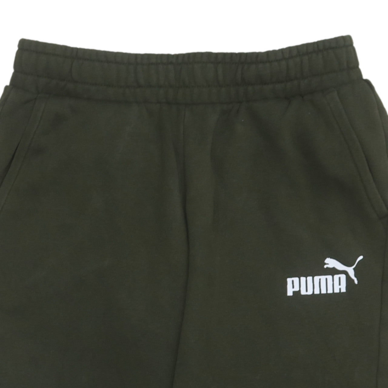 Puma Boys Green Jogger Trousers 13-14 Years Fleece Sweatpants