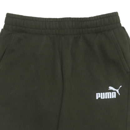 Puma Boys Green Jogger Trousers 13-14 Years Fleece Sweatpants