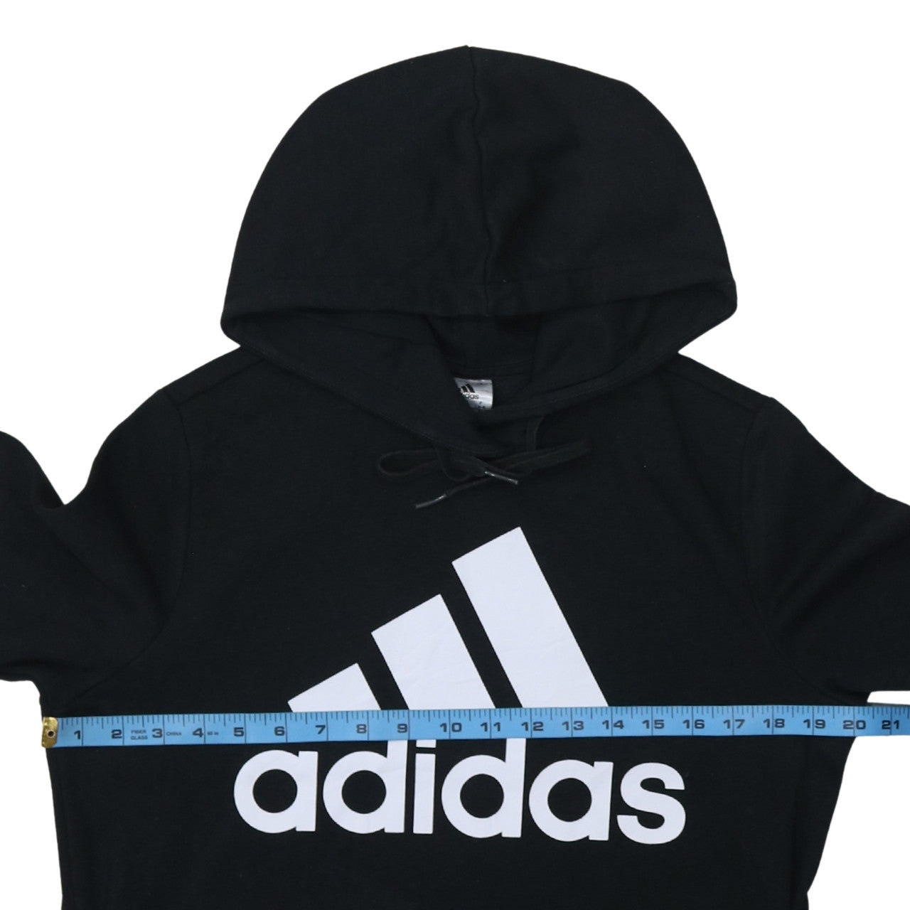 Adidas Women’s Black Pullover Hoodie L 16-18 Logo Sweatshirt