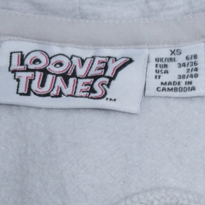 Primark Looney Tunes Women's Grey XS Tweety Graphic Pullover Hoodie