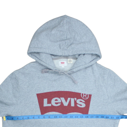 Levi's Men's Grey Logo Pullover Hoodie Size L Regular Fit