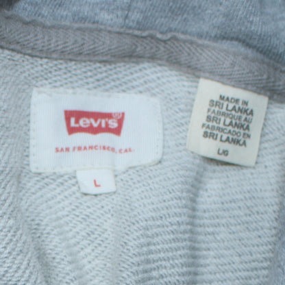 Levi's Men's Grey Logo Pullover Hoodie Size L Regular Fit